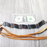 1 Bone Hairpipe Bead Choker  #3850        Mountain Man Jewelry