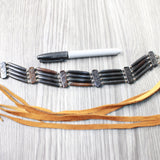 1 Bone Hairpipe Bead Choker  #3850        Mountain Man Jewelry