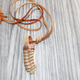 Large Rattlesnake Rattle  Necklace  # 25269
