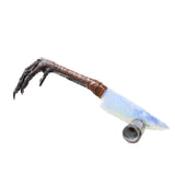 Turkey Foot Handle Opalite Blade Ornamental Knife #9950     Mountain Man Knife