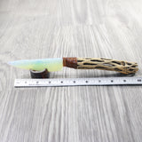 Cholla Cactus Wood Handle Opalite Blade Ornamental Knife #0950     Mountain Man Knife