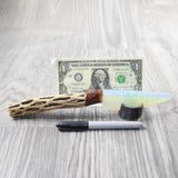 Cholla Cactus Wood Handle Opalite Blade Ornamental Knife #0950     Mountain Man Knife