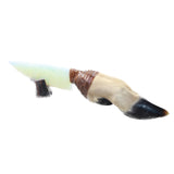Deer Foot Handle Opalite Blade Ornamental Knife #9950     Mountain Man Knife
