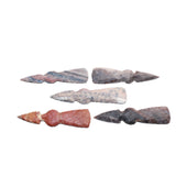 5 Stone Ornamental Tomahawk Heads #169    Agate Jasper Ax Axe Hatchet