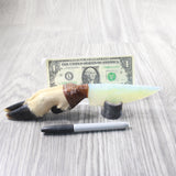 Deer Foot Handle Opalite Blade Ornamental Knife #9950     Mountain Man Knife