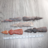 5 Stone Ornamental Tomahawk Heads #169    Agate Jasper Ax Axe Hatchet