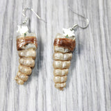 Rattlesnake Rattle Earrings  #4050  Mountain Man Earrings