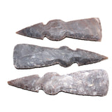 3 Stone Ornamental Tomahawk Heads #869    Agate Jasper Ax Axe Hatchet