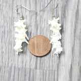 Rattlesnake Vertebrae  Earrings  #6050   Mountain Man Earrings