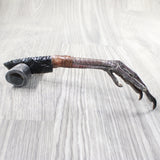 Turkey Foot Handle Obsidian Blade Ornamental Knife #7150  Mountain Man Knife