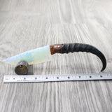 Springbok Horn Handle Opalite Blade Ornamental Knife #7150     Mountain Man Knife