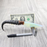 Springbok Horn Handle Opalite Blade Ornamental Knife #7150     Mountain Man Knife