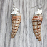 Rattlesnake Rattle Earrings  #25169