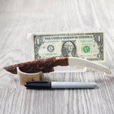 Coyote Jaw Handle Stone Blade Ornamental Knife #815n    Mountain Man Knife