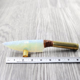 50 Cal Handle Opalite Blade Ornamental Knife #815n     Mountain Man Knife