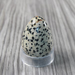 1 Dalmatian Egg  140 Grams #024-1 Gemstone Egg