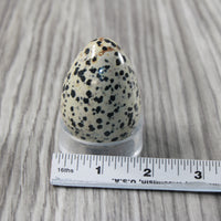 1 Dalmatian Egg  140 Grams #024-1 Gemstone Egg
