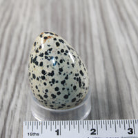 1 Dalmatian Egg  140 Grams #024-1 Gemstone Egg