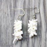 Rattlesnake Vertebrae  Earrings  #615n   Mountain Man Earrings