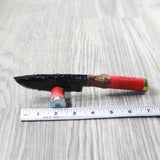 Shotgun Shell Handle Obsidian Blade Ornamental Knife #935n  Mountain Man Knife