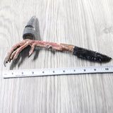 Turkey Foot Handle Obsidian Blade Ornamental Knife #935n  Mountain Man Knife