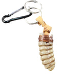 Very Large Rattlesnake Rattle Key Ring   #645n       Mountain Man Key Chain