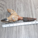 Deer Foot Handle Stone Blade Ornamental Knife #24269