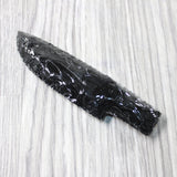 1 Obsidian Ornamental Knife Blade  #545n    Mountain Man Knife