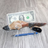 Deer Foot Handle Stone Blade Ornamental Knife #24269