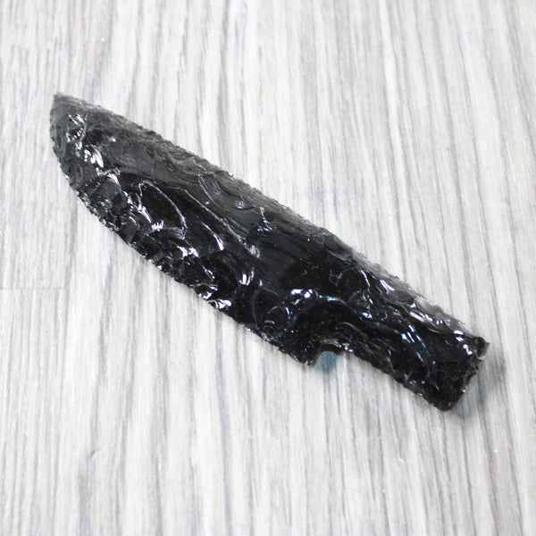 1 Obsidian Ornamental Knife Blade  #545n    Mountain Man Knife