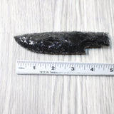 1 Obsidian Ornamental Knife Blade  #545n    Mountain Man Knife