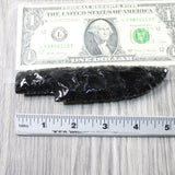 1 Obsidian Ornamental Knife Blade  #545n    Mountain Man Knife