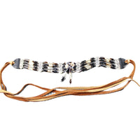1 Bone Hairpipe Bead Choker  #334-2  Mountain Man Jewelry