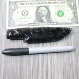 1 Obsidian Ornamental Knife Blade  #545n    Mountain Man Knife