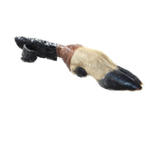 Deer Foot Handle Obsidian Blade Ornamental Knife #945n  Mountain Man Knife