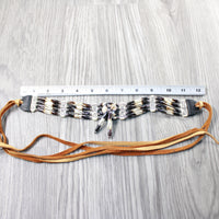 1 Bone Hairpipe Bead Choker  #334-2  Mountain Man Jewelry