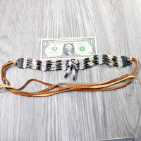 1 Bone Hairpipe Bead Choker  #334-2  Mountain Man Jewelry