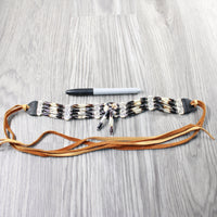 1 Bone Hairpipe Bead Choker  #334-2  Mountain Man Jewelry