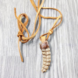 Very Large Rattlesnake Rattle  Necklace  #645n    Mountain Man Necklace