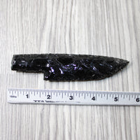 1 Obsidian Ornamental Knife Blade  #034-2  Mountain Man Knife