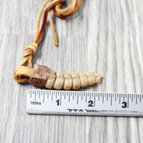Very Large Rattlesnake Rattle  Necklace  #645n    Mountain Man Necklace