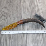 Springbok Horn Handle Glass Blade Ornamental Knife # 34169