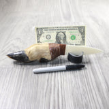 Deer Foot Handle Bone Blade Ornamental Knife #165n    Mountain Man Knife