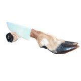 Deer Foot Handle Opalite Blade Ornamental Knife #24669