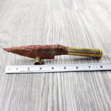 50 Cal Shell Handle Stone Blade Ornamental Knife #705n    Mountain Man Knife x