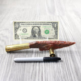 50 Cal Shell Handle Stone Blade Ornamental Knife #705n    Mountain Man Knife x