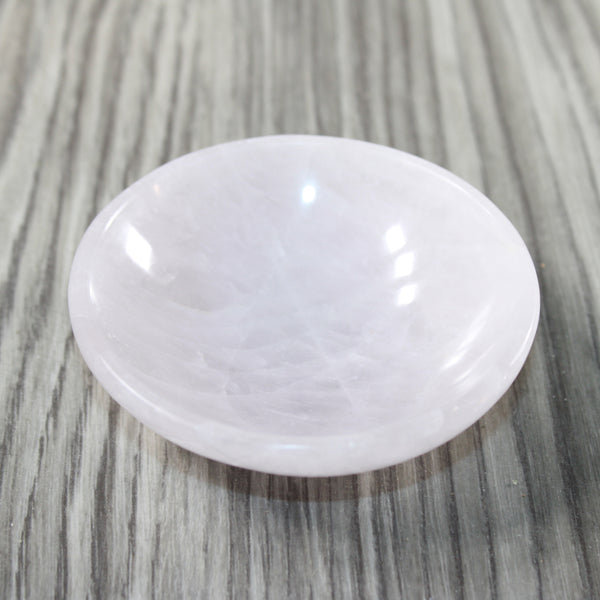1 Quartz Gemstone Trinket Bowl  3 inch diameter #474-2