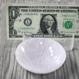 1 Quartz Gemstone Trinket Bowl  3 inch diameter #474-2