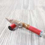 Shotgun Shell Handle Stone Blade Ornamental Knife #374-2 Mountain Man Knife