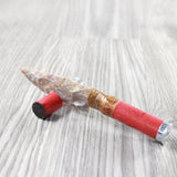 Shotgun Shell Handle Stone Blade Ornamental Knife #374-2 Mountain Man Knife